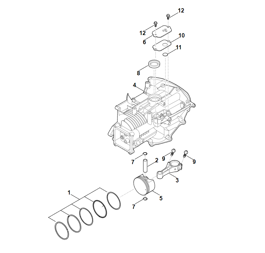 3 | C - Корпус вентилятора  RM 248.1 T | EVC 200.2 (EVC200-0003)| Двигатель бензиновый