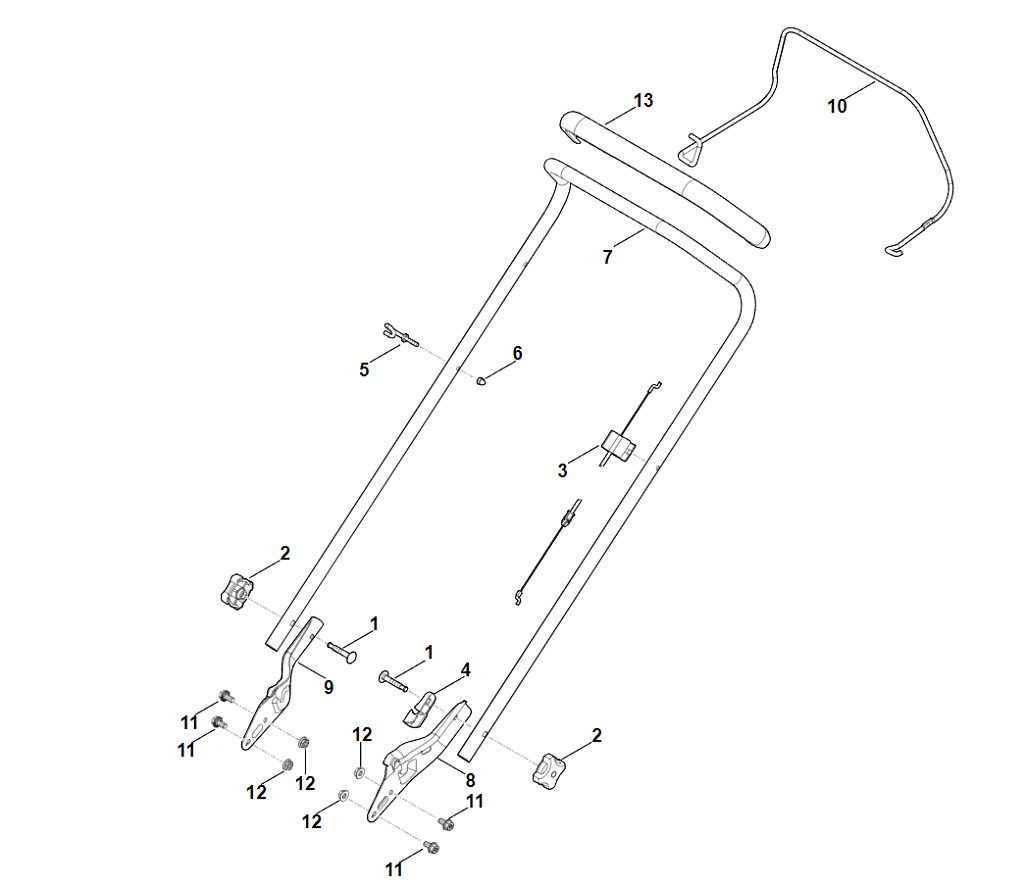 1 | A - Руль | RM 253.1 | Газонокосилка бензиновая STIHL