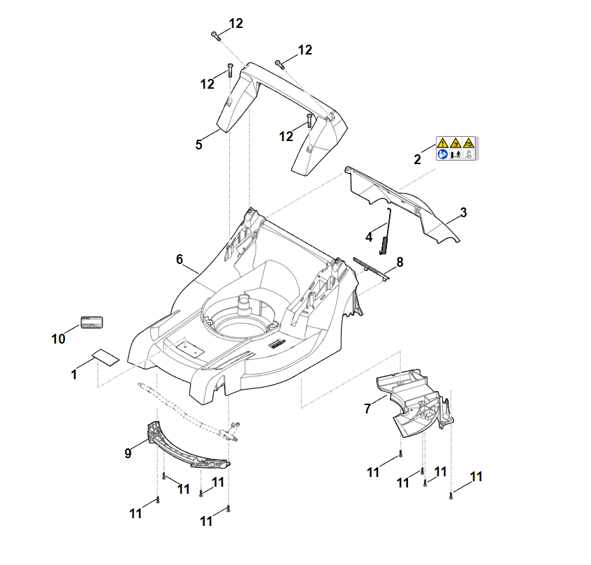 2 | B - Корпус | RM 443.1 | Газонокосилка бензиновая STIHL