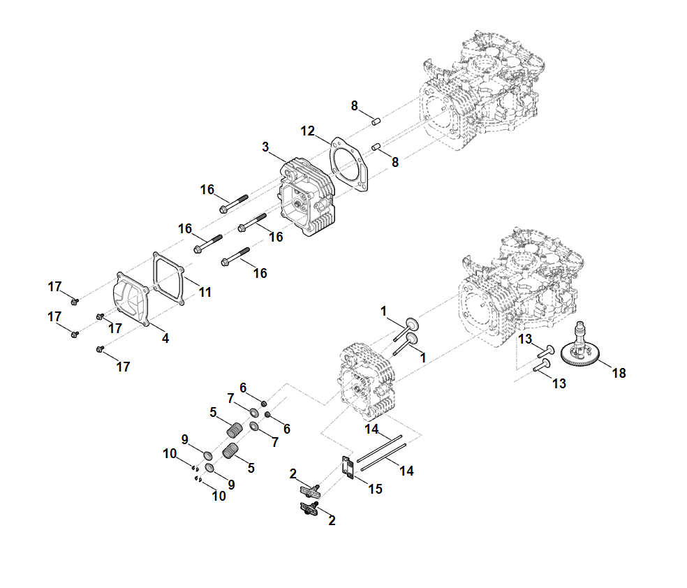 9 | I - Кулачковый вал, клапаны RT 4097.1 SX | EVC 4000.1 (EVC4000-0003) | Двигатель бензиновый