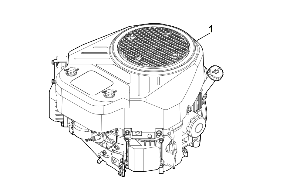 1 | A - Двигатель в сборе RT 6127.1 ZL | EVC 8000.0 (EVC8000-0001) | Двигатель бензиновый