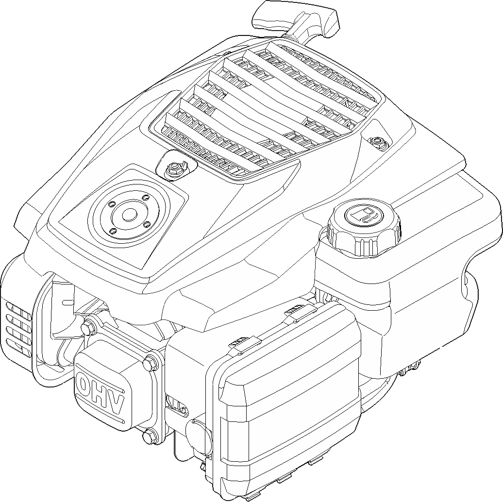 MH 445.1 R | EVC 200.3 C (EVC200-0005) | Двигатель бензиновый