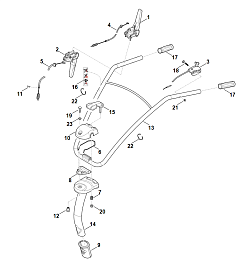 1 | A - Руль | MH 445.1 R |Культиватор STIHL