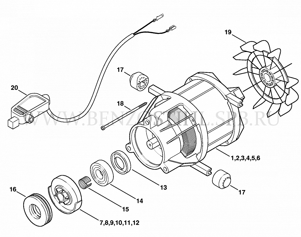 Stihl RE 127  | Электродвигатель 