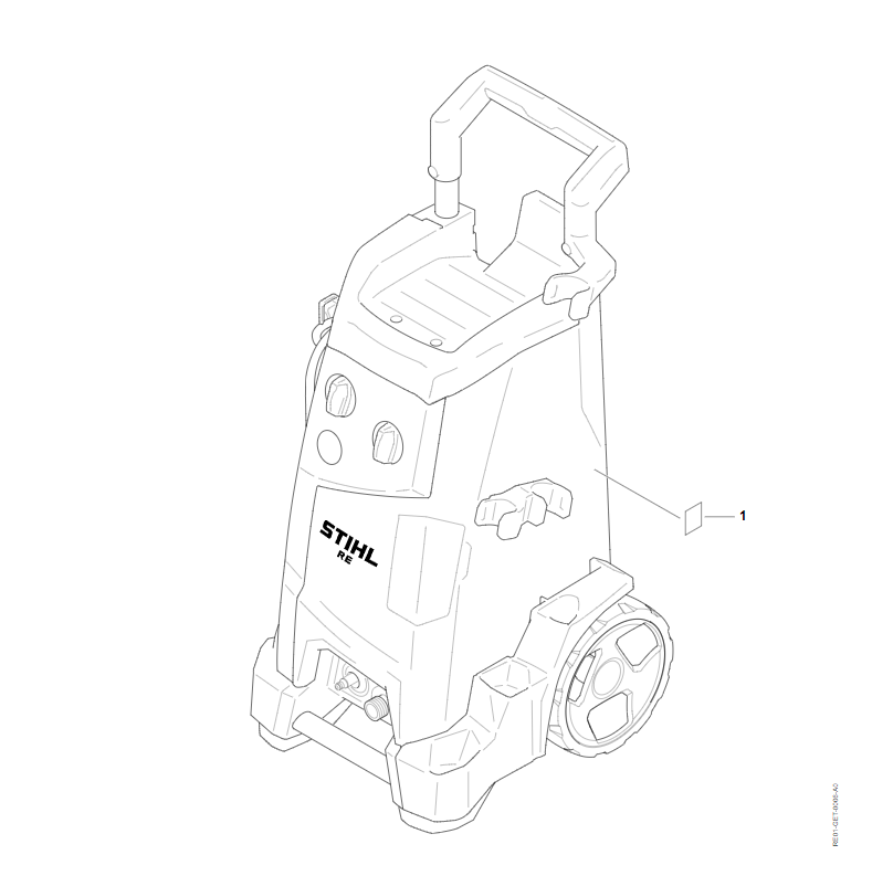 5 | Заводской номер агрегата RE 150 | RE 150 | Мойка высокого давления STIHL