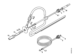 16 | Комплект для чистки труб, Мокроструйное устройство (40.2009) | RE 361 | Мойка высокого давления STIHL