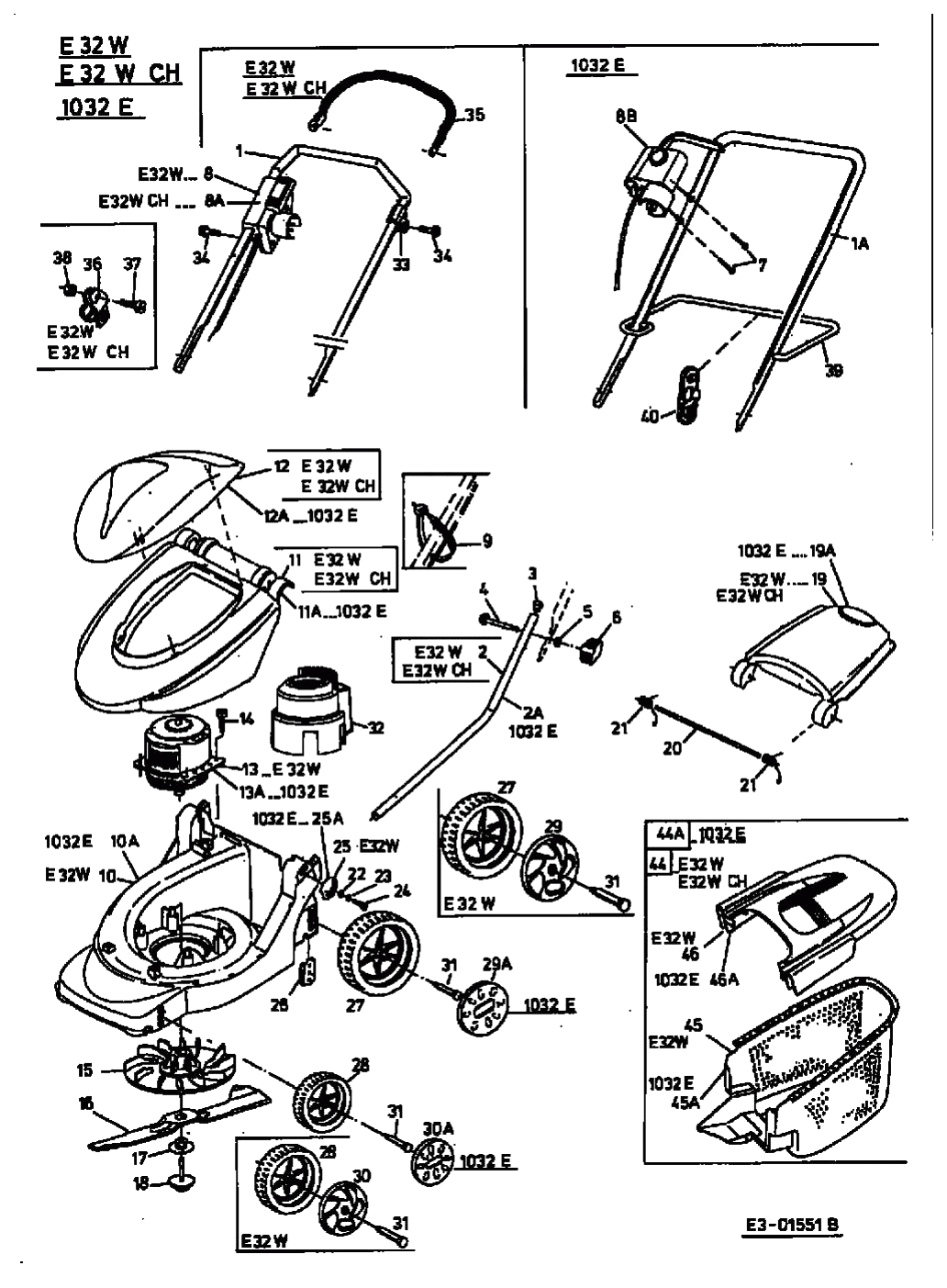 MTD Артикул 18D-C2D-664 (год выпуска 2002). Основная деталировка