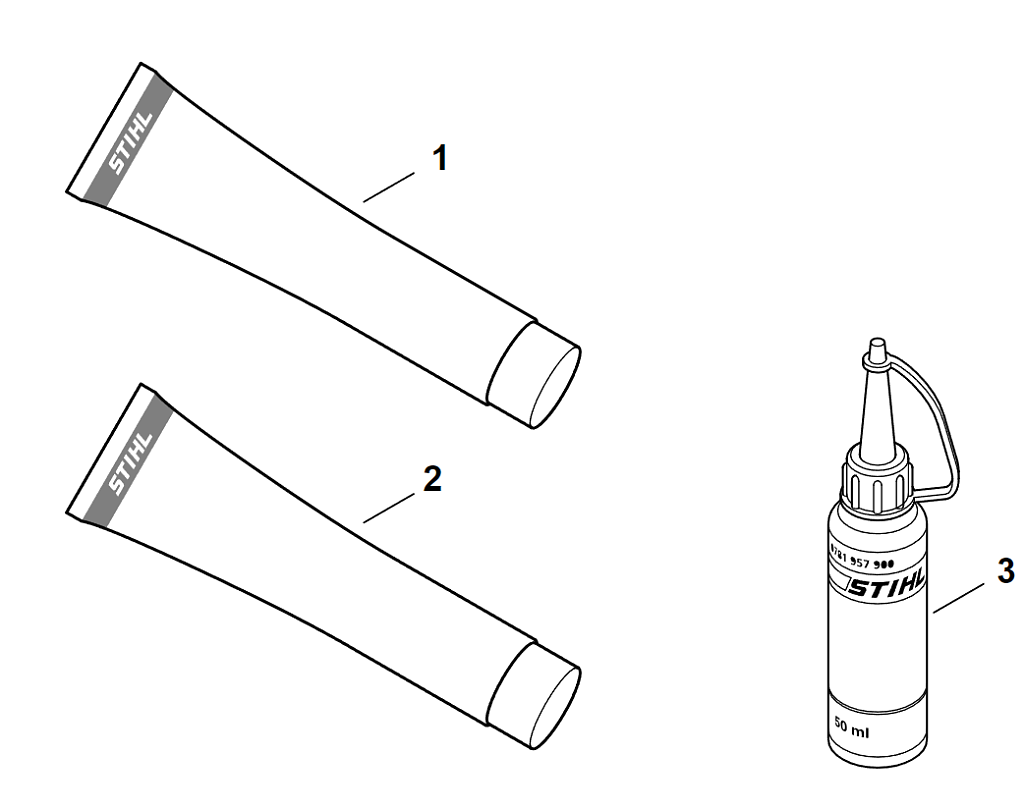 15 | Различные смазочные материалы и консистентные смазки | BG 86 | Воздуходувка STIHL