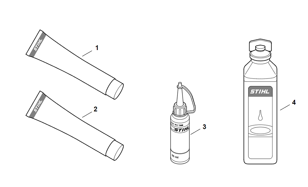 17 | Различные смазочные материалы и консистентные смазки | BR 700 | Воздуходувка STIHL