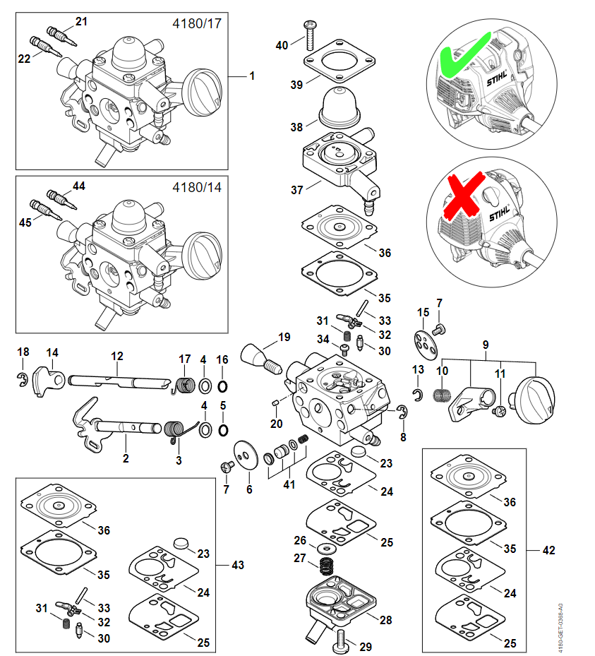 4 | Карбюратор | HT 135 | Высоторез STIHL