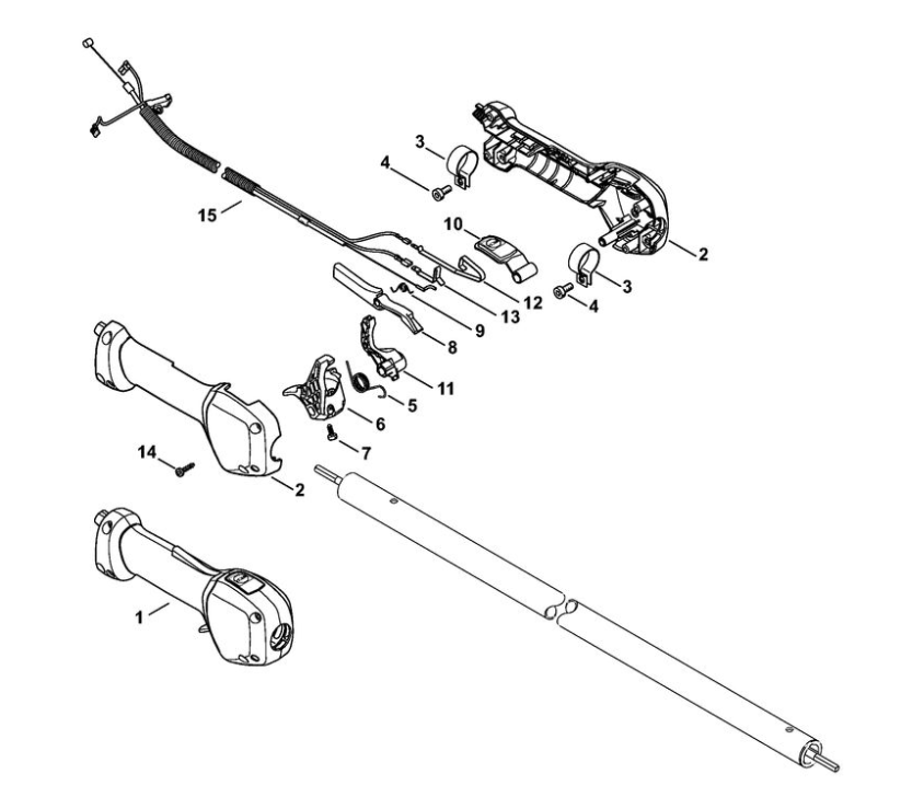 6 | Ручка | HT 135 | Высоторез STIHL