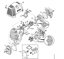 4 | Шумоглушитель - Воздушный фильтр | KM 100 R | Комбидвигатель STIHL