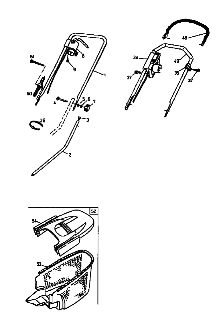 MTD Артикул 18A-G4E-678 (год выпуска 2000). Травосборник, ручка