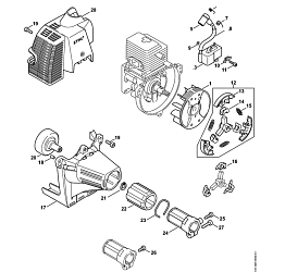 3 | Система зажигания - Муфта | KM 85 R | Комбидвигатель STIHL