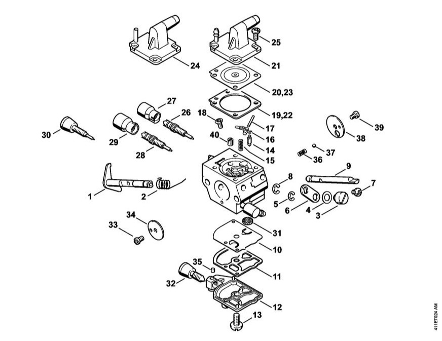 5 | Карбюратор C1Q-S161, C1Q-S83 | BT 120 C | Мотобур STIHL