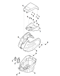 2 | B - Корпус | MVC 600.1 X | Аккумуляторный двигатель STIHL