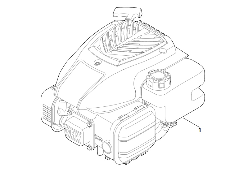 1 | A - Двигатель в сборе | EVC 200.1 (EVC200-0002) | Двигатель бензиновый STIHL