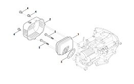 6 | F - Шумоглушитель | EVC 200.1 (EVC200-0002) | Двигатель бензиновый STIHL