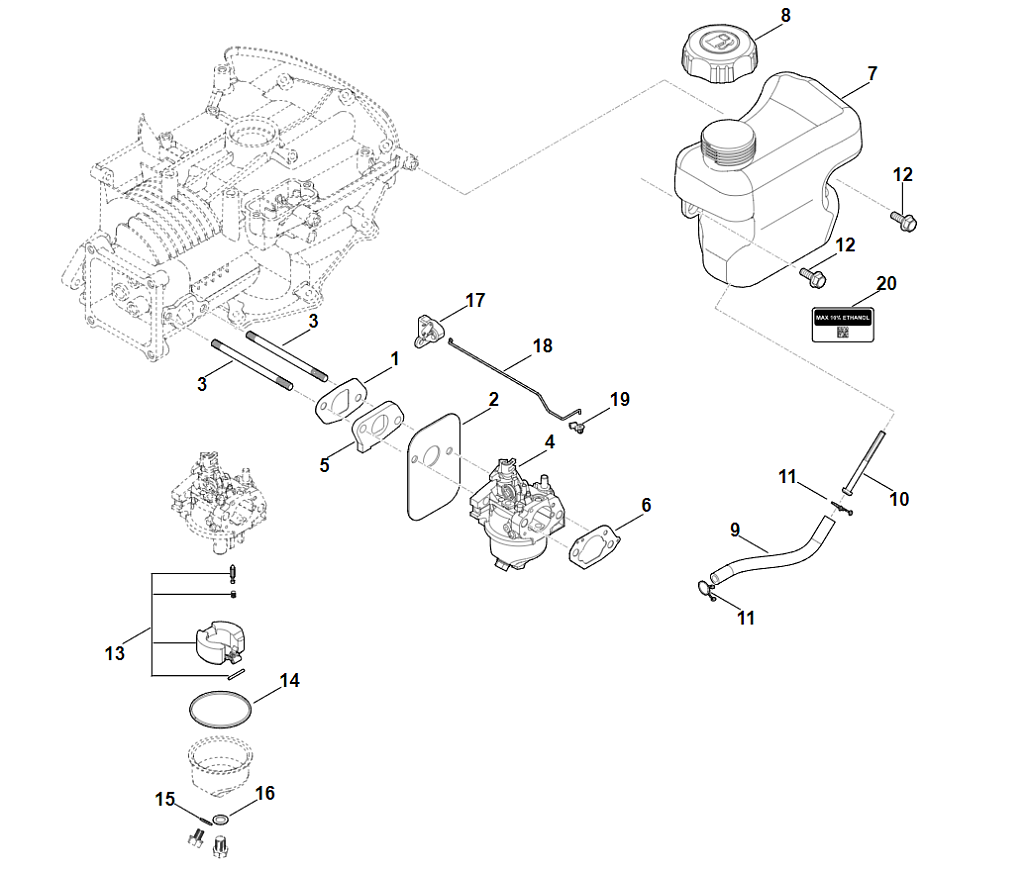 7 | G - Топливная система | EVC 200.3 C (EVC200-0005) | Двигатель бензиновый STIHL