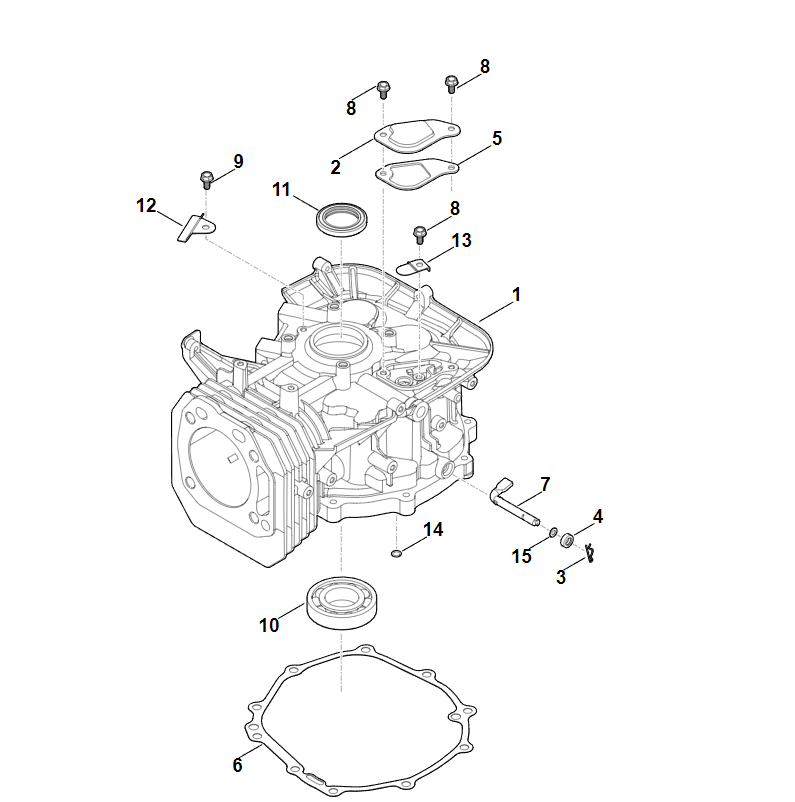 5 | E - Картер | EVC 4000.1 (EVC4000-0002) | Двигатель бензиновый STIHL