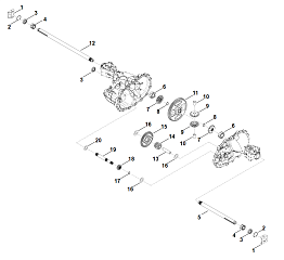 2 | B - Привод движения | T3-AHBF-2X3C-1TX4 | Редуктор STIHL Hydro-Gear T3 | Тракторы и Райдеры