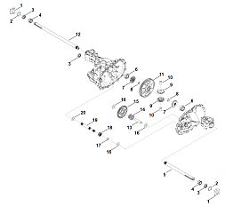 2 | B - Привод движения | T3-CHBF-2X3C-1TX4 | Редуктор STIHL Hydro-Gear T3 | Тракторы и Райдеры