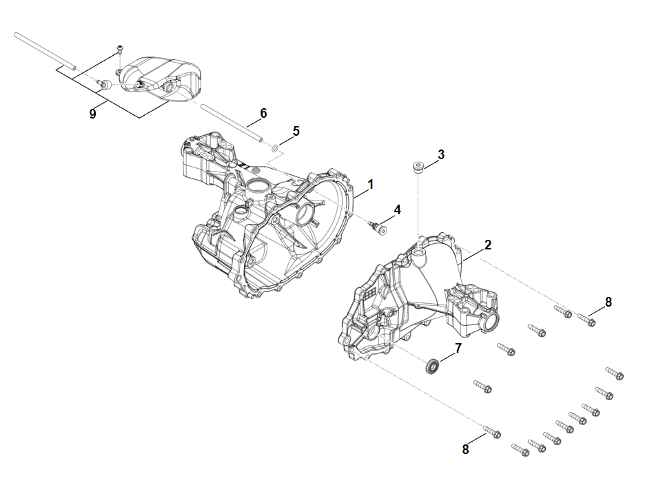 3 | C - Корпус | T3-CHBF-2X3C-1TX4 | Редуктор STIHL Hydro-Gear T3 | Тракторы и Райдеры