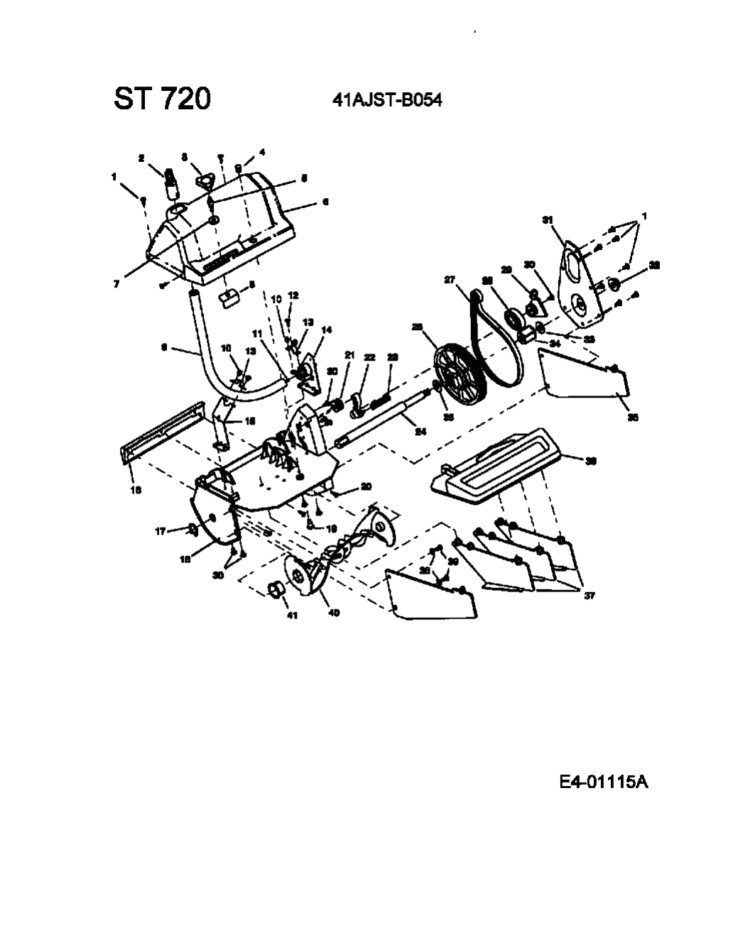 MTD Артикул 41AJST-A054 (год выпуска 2002)