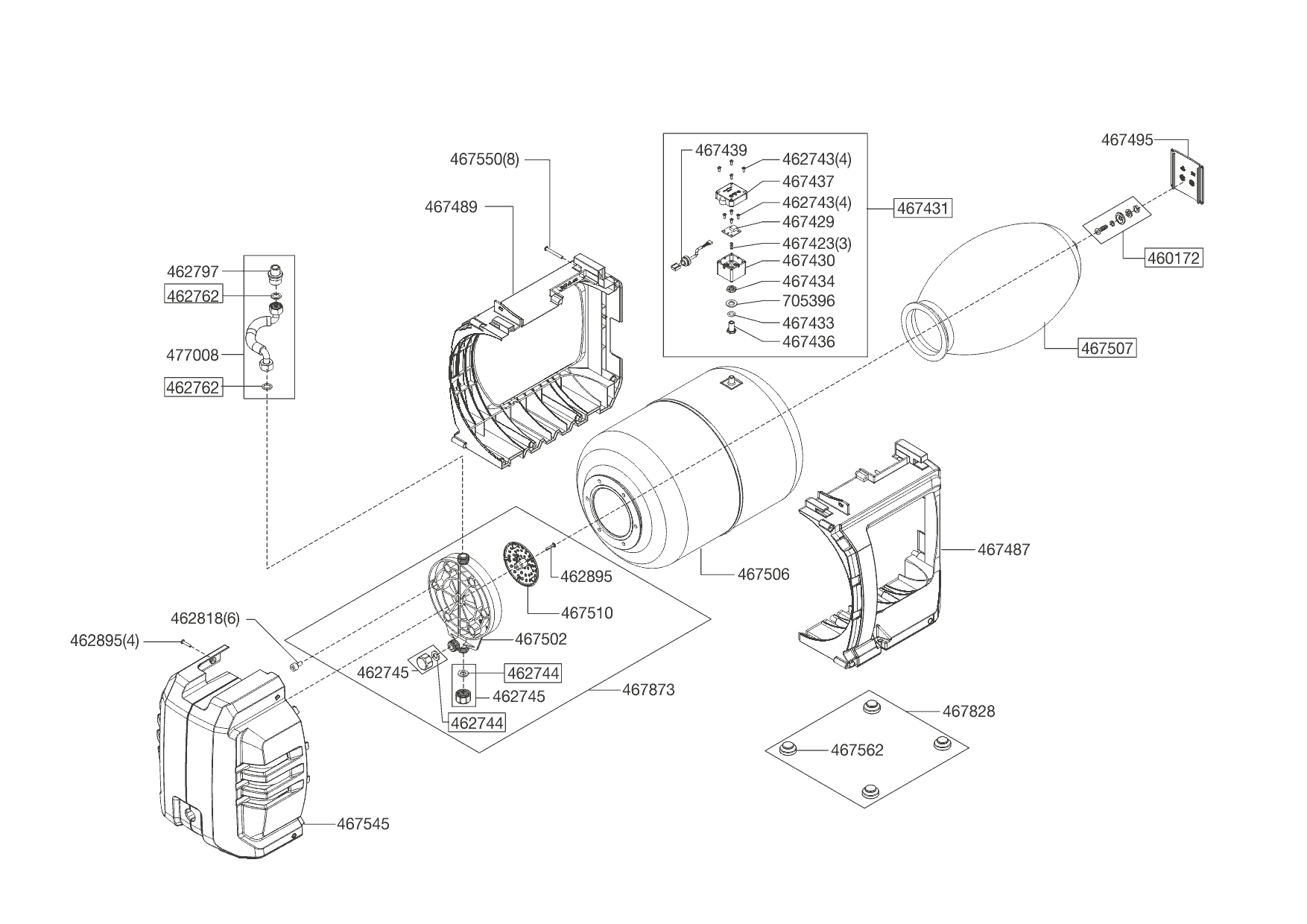 2 АЛКО AL-KO насосная станция HW 5000 FMS Premium Артикул: 112851 с 01/2013 до 01/2014 года