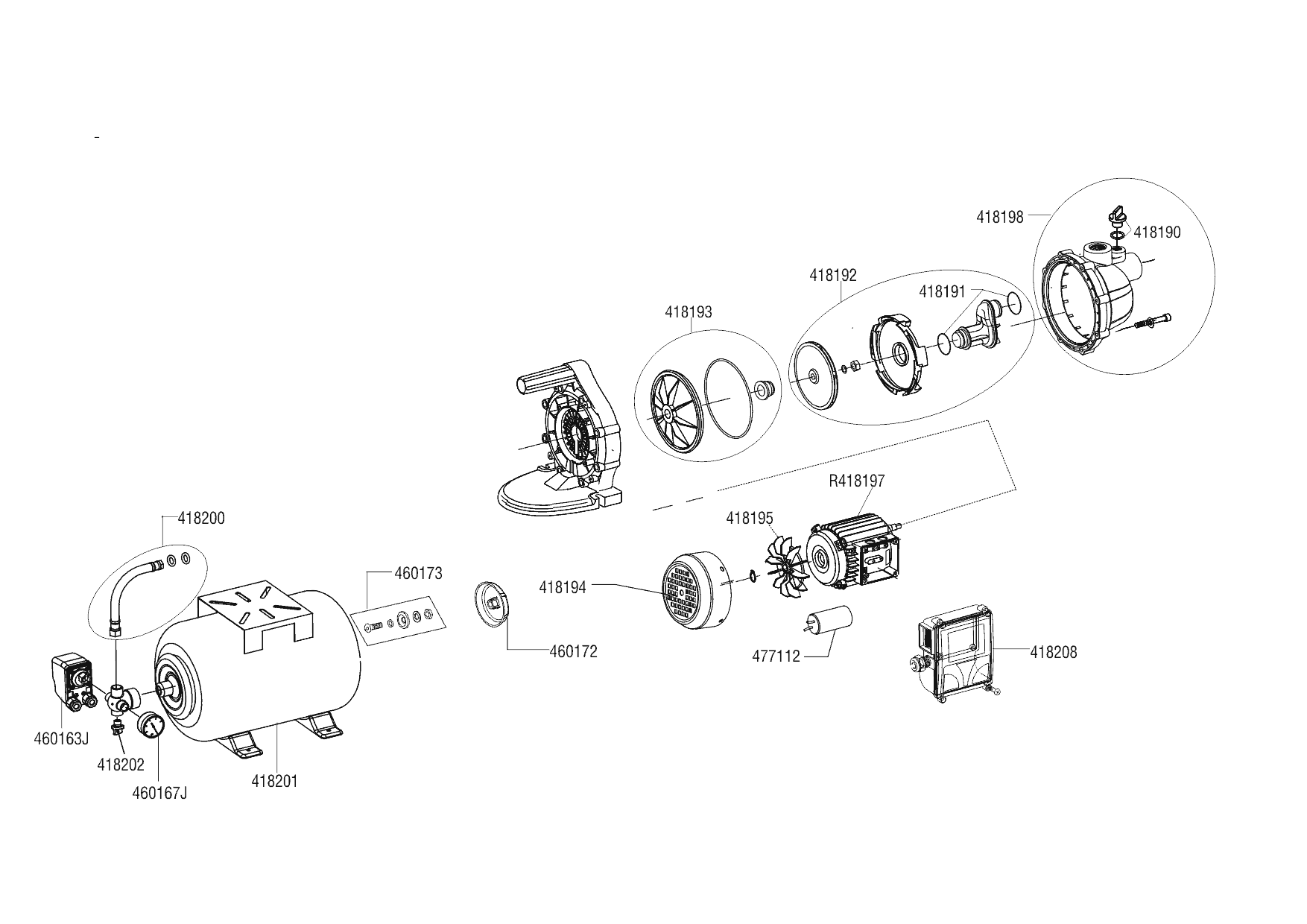 1 АЛКО AL-KO насосная станция HW 600 ECO Артикул: 113596