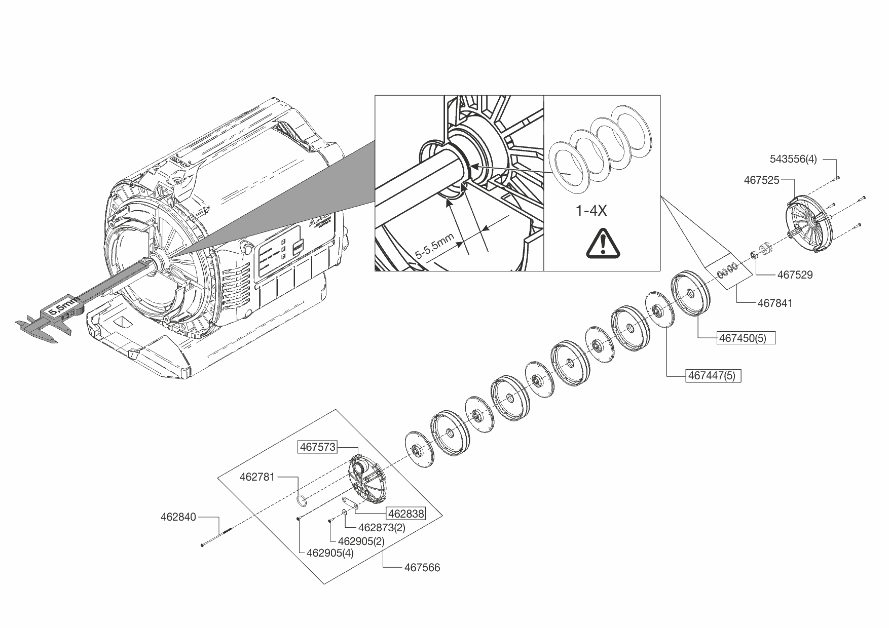 2 АЛКО AL-KO насосная станция HW 6000 FMS Premium Артикул: 112852 с 01/2013 до 01/2014 года