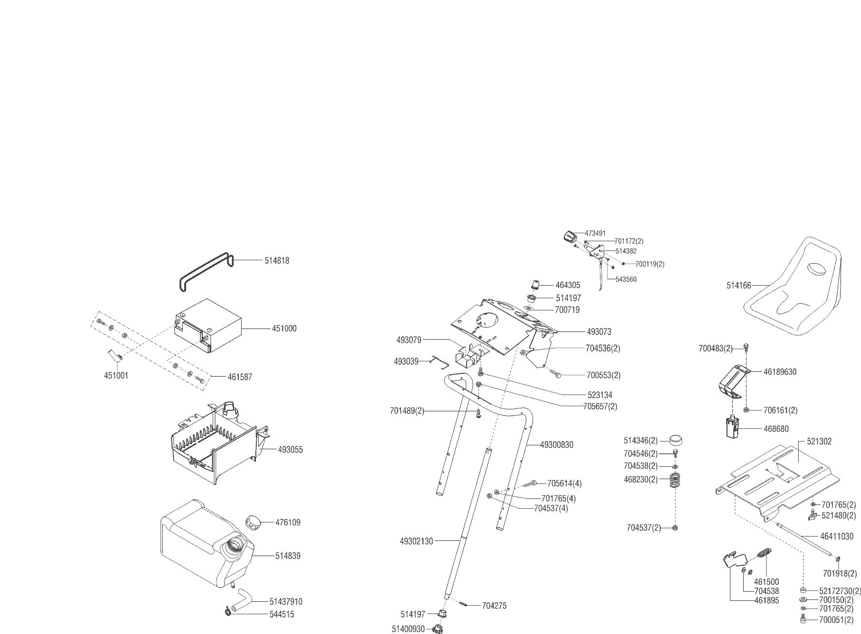 7 АККУМУЛЯТОР AL-KO трактор T 13-93.8 HD-A Black Edition Артикул: 119865 с 04/2018 года