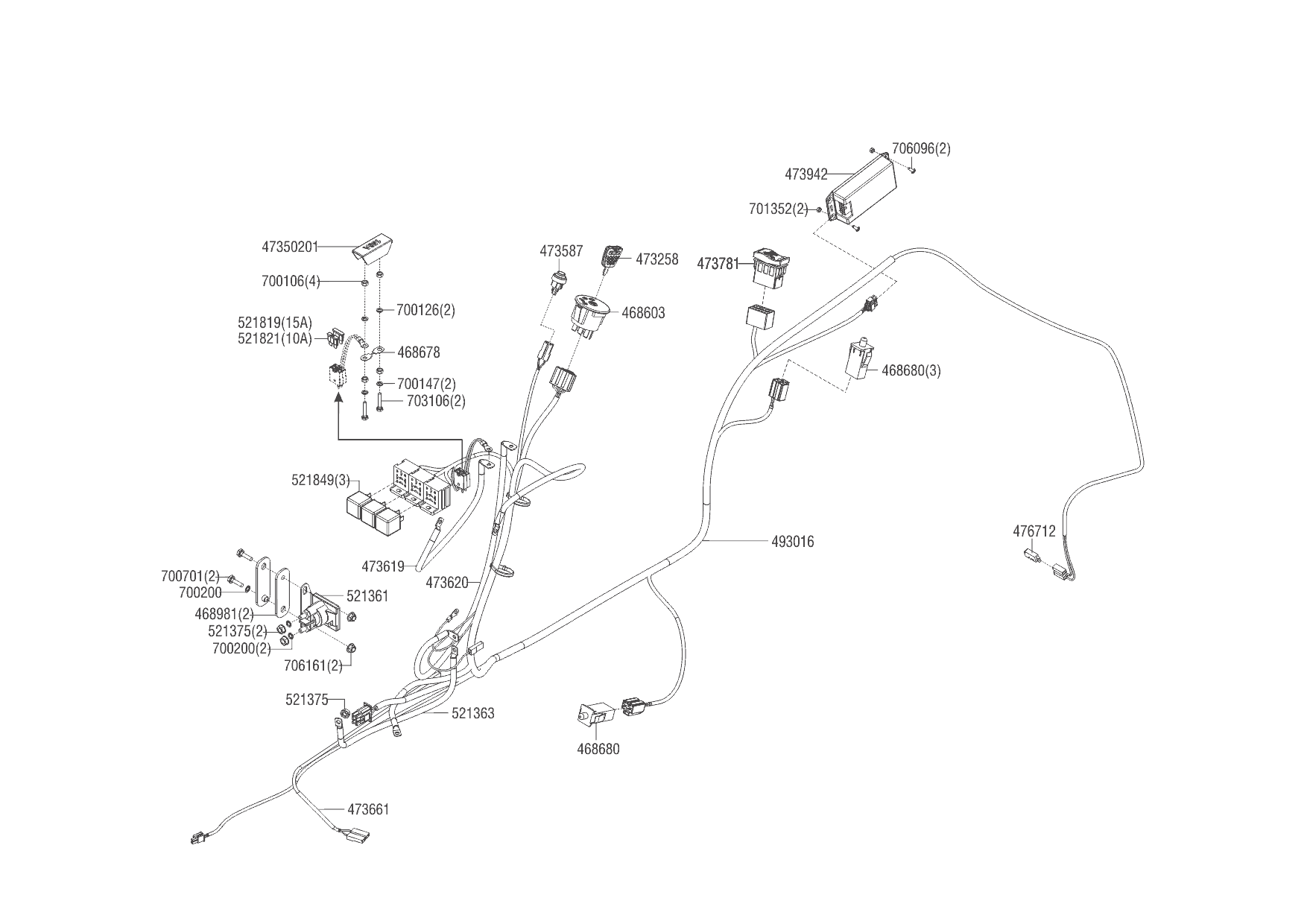 8 ПРОВОДКА Solo by AL-KO газонный трактор T 15-93.9 HDS-A Артикул: 127574