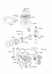 4 |  МАГНЕТО - МАХОВИК - ПОРШЕНЬ - КОЛЕНВАЛ - КОЛЬЦА - ШАТУН  | Art. Nr.: 479802 AL-KO B-MOTOR APL-TECH 135 OHV - 1P64 | с 01/2013 до 09/2013 года