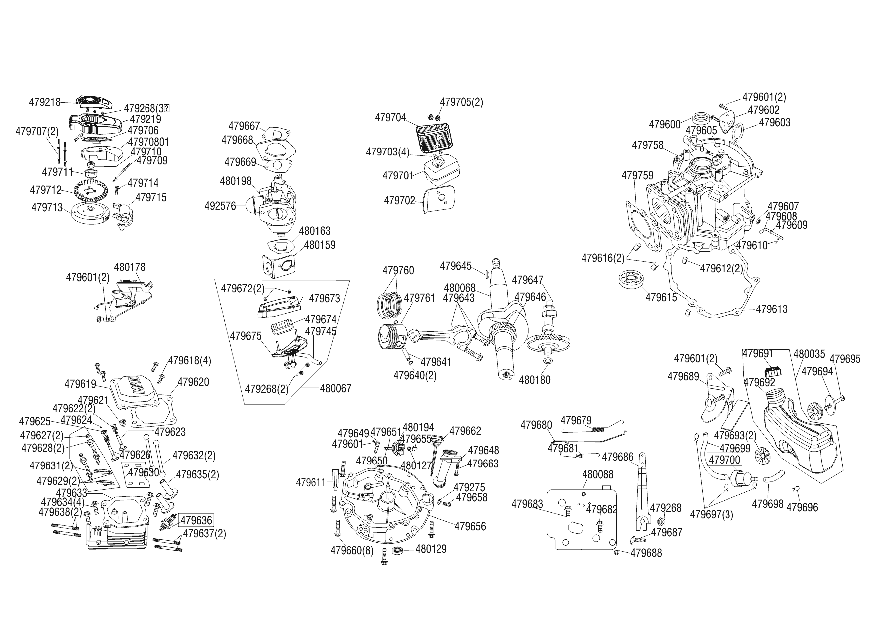 1 |  Art. Nr.: 480539 AL-KO B-MOTOR TECH 120  | МАГНЕТО - МАХОВИК - ПОРШЕНЬ - КОЛЕНВАЛ - КОЛЬЦА - ШАТУН - СТАРТЕР - ЦИЛИНДР  - КАРБЮРАТОР