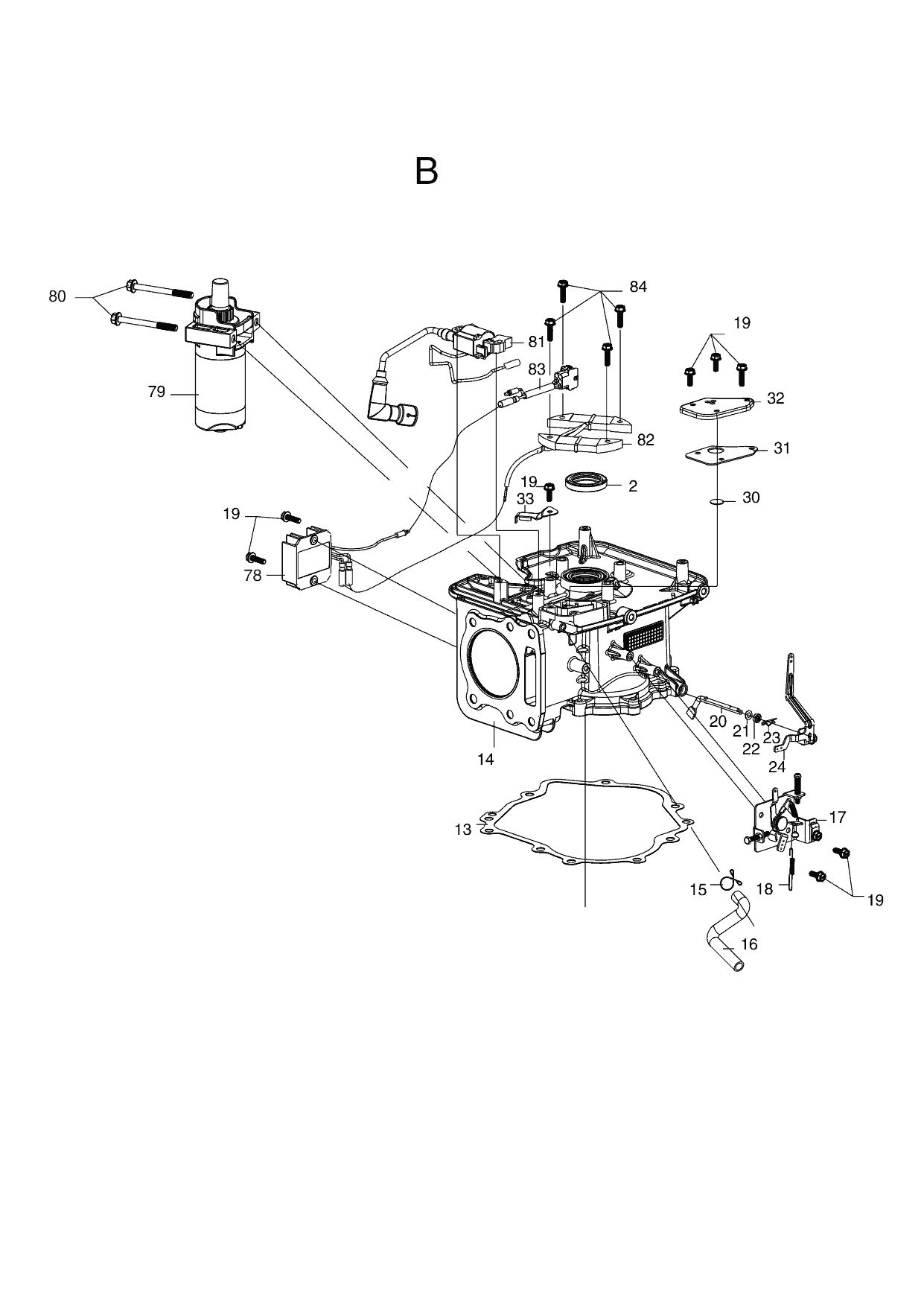 2 |  Art. Nr.: 493091 AL-KO B-MOTOR PRO 350 LC1P85FA R9005 EU5 | СТАРТЕР - ЦИЛИНДР - МАГНЕТО