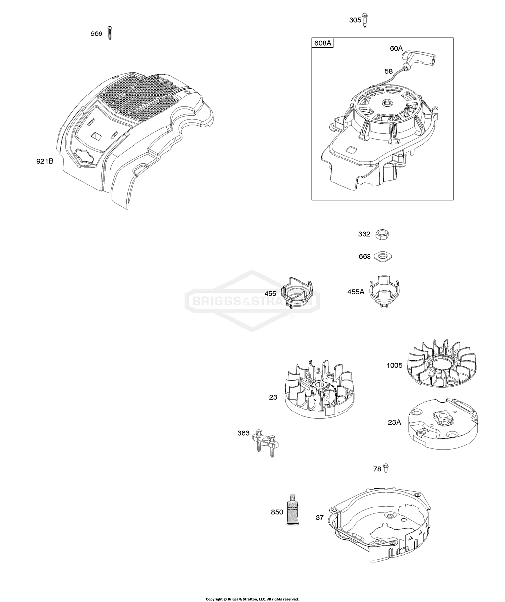 7 | 093J02-0036-H1 | G - Маховик | Двигатель BRIGGS & STRATTON