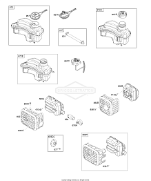 6 | 09P602-0009-F1 | F - Выхлопная система, система подачи топлива | Двигатель BRIGGS & STRATTON