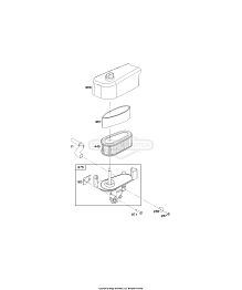 1 | 122Q02-0169-B1 | A - Воздушный фильтр | Двигатель BRIGGS & STRATTON