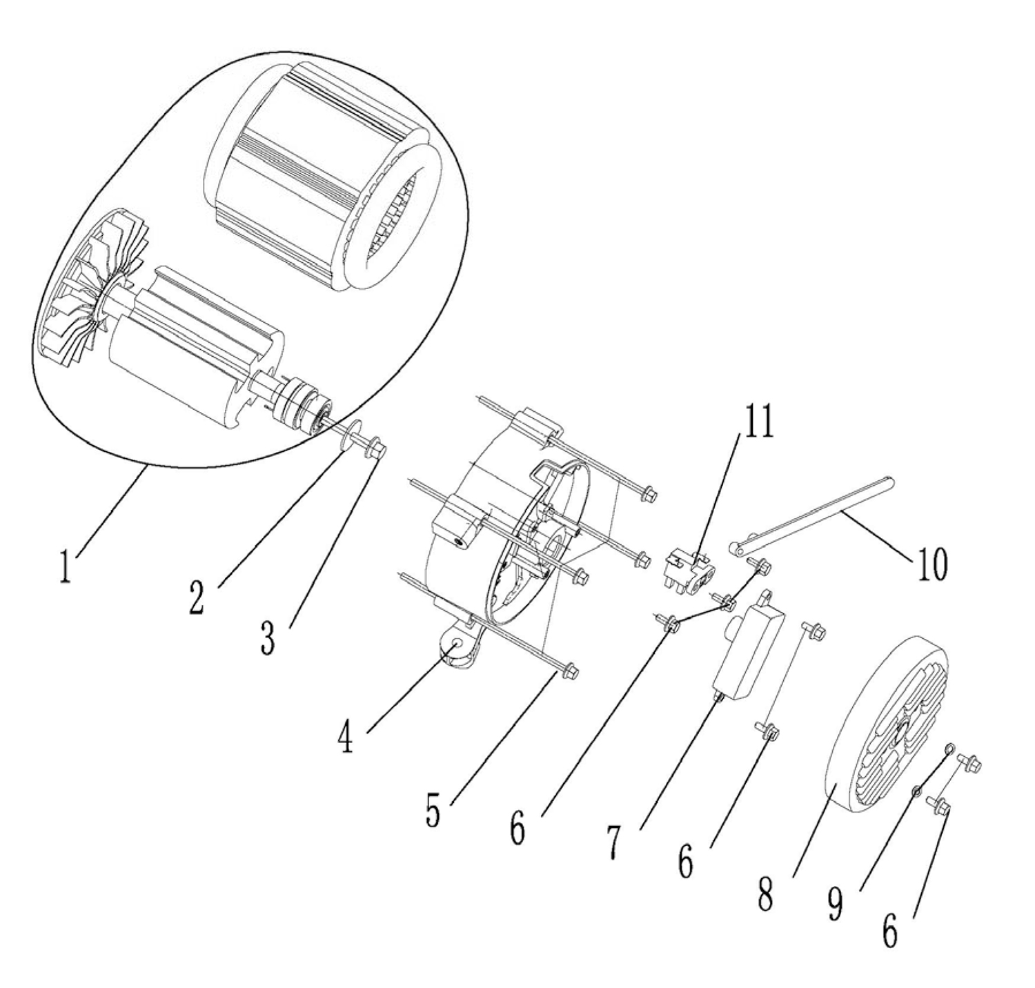 Fubag BS 3500 Duplex (838 270) Статор, ротор, AVR