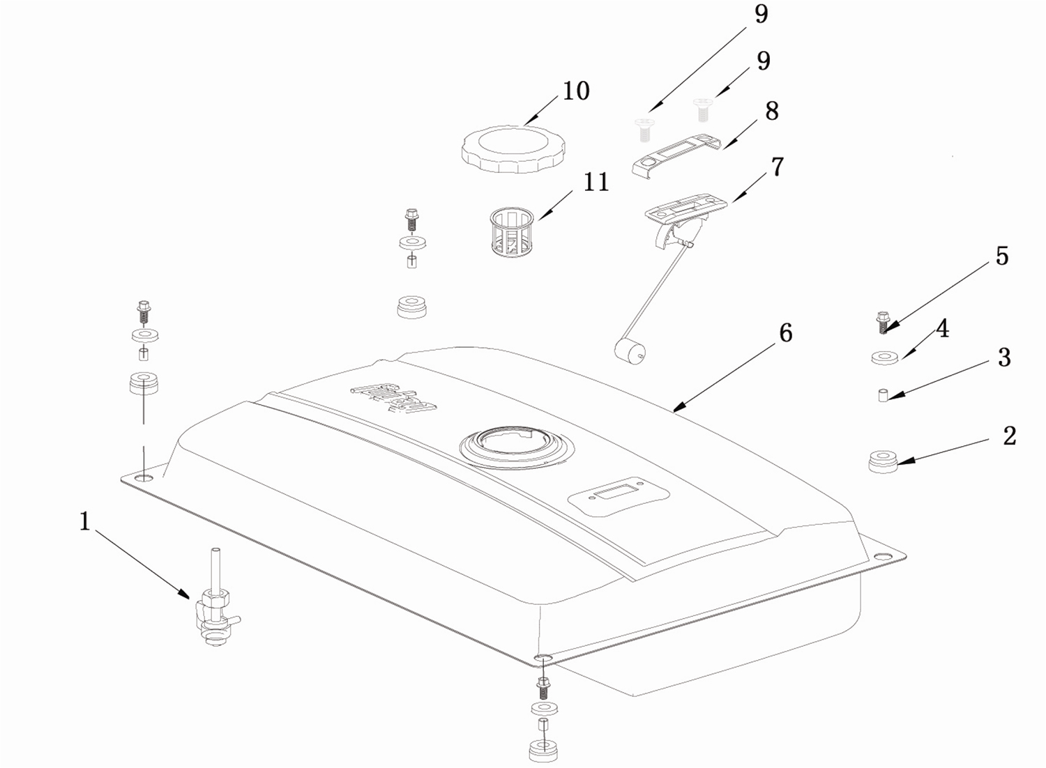 Fubag BS 5500 A ES (838796) Топливный бак