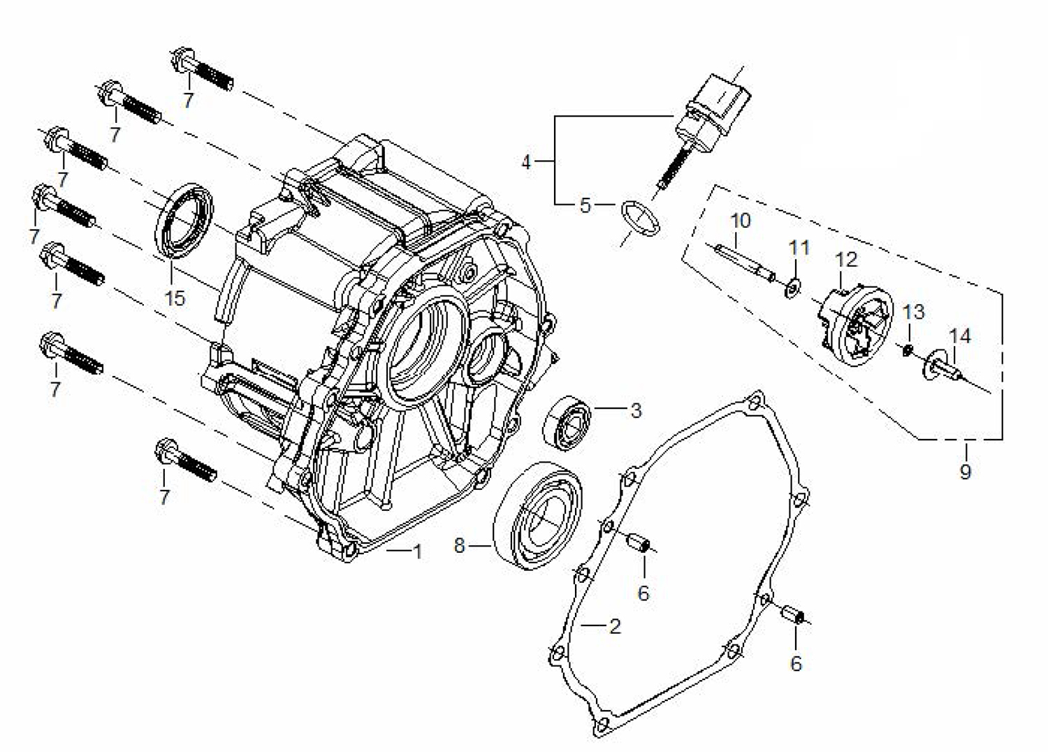 Fubag BS 6600 (838298) Крышка картера