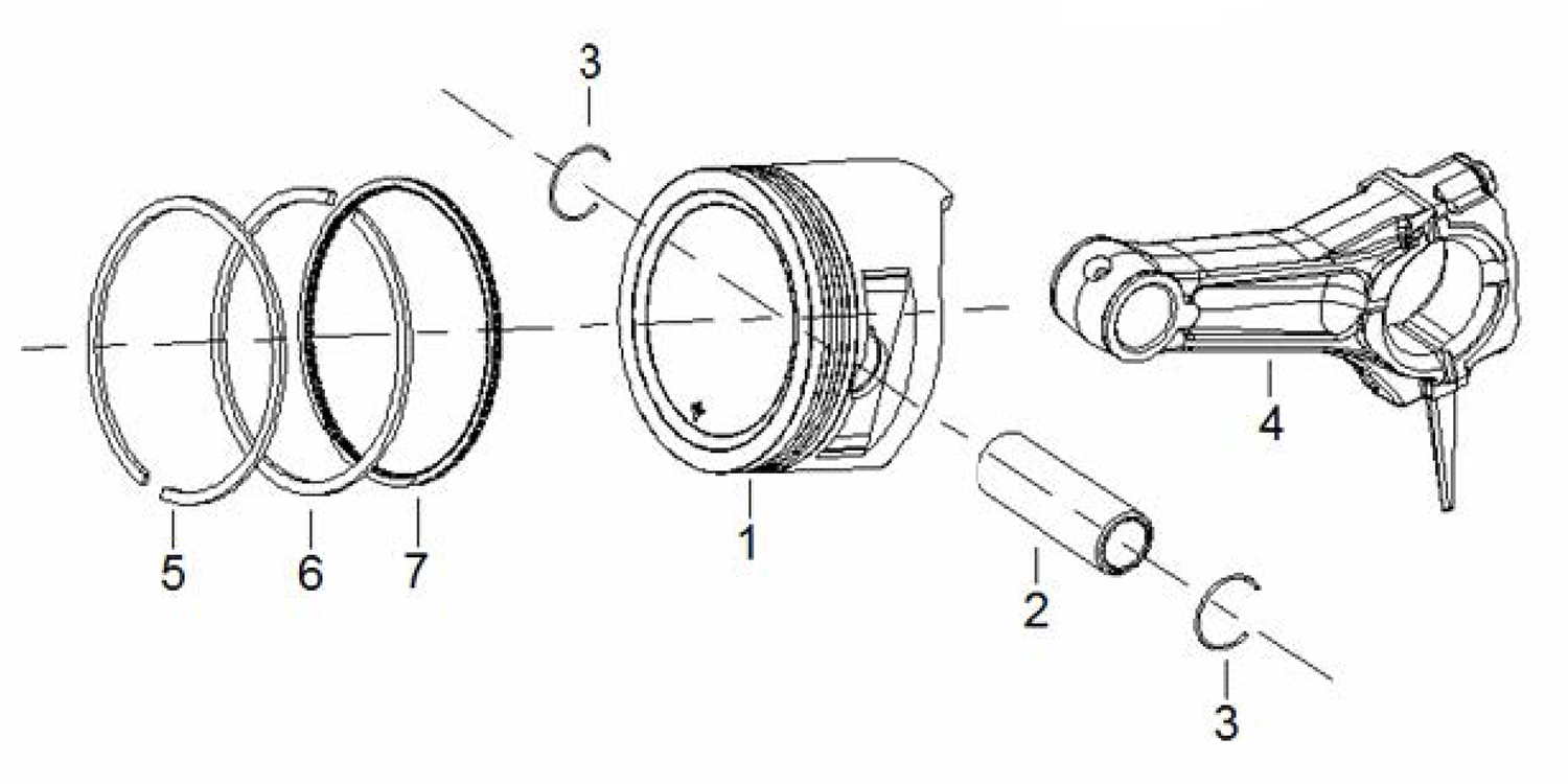 Fubag BS 6600 (838298) Поршень в сборе