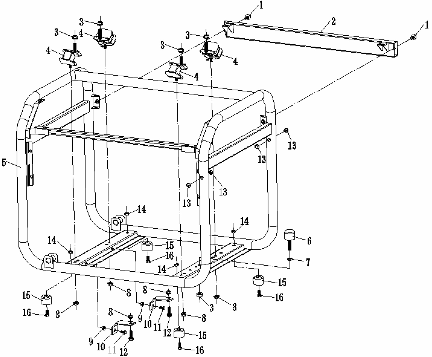 Fubag BS 6600 (838298) Топливный бак в сборе