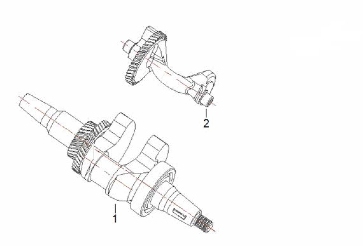 Fubag BS 6600 DA ES (838 758) Коленвал и балансир