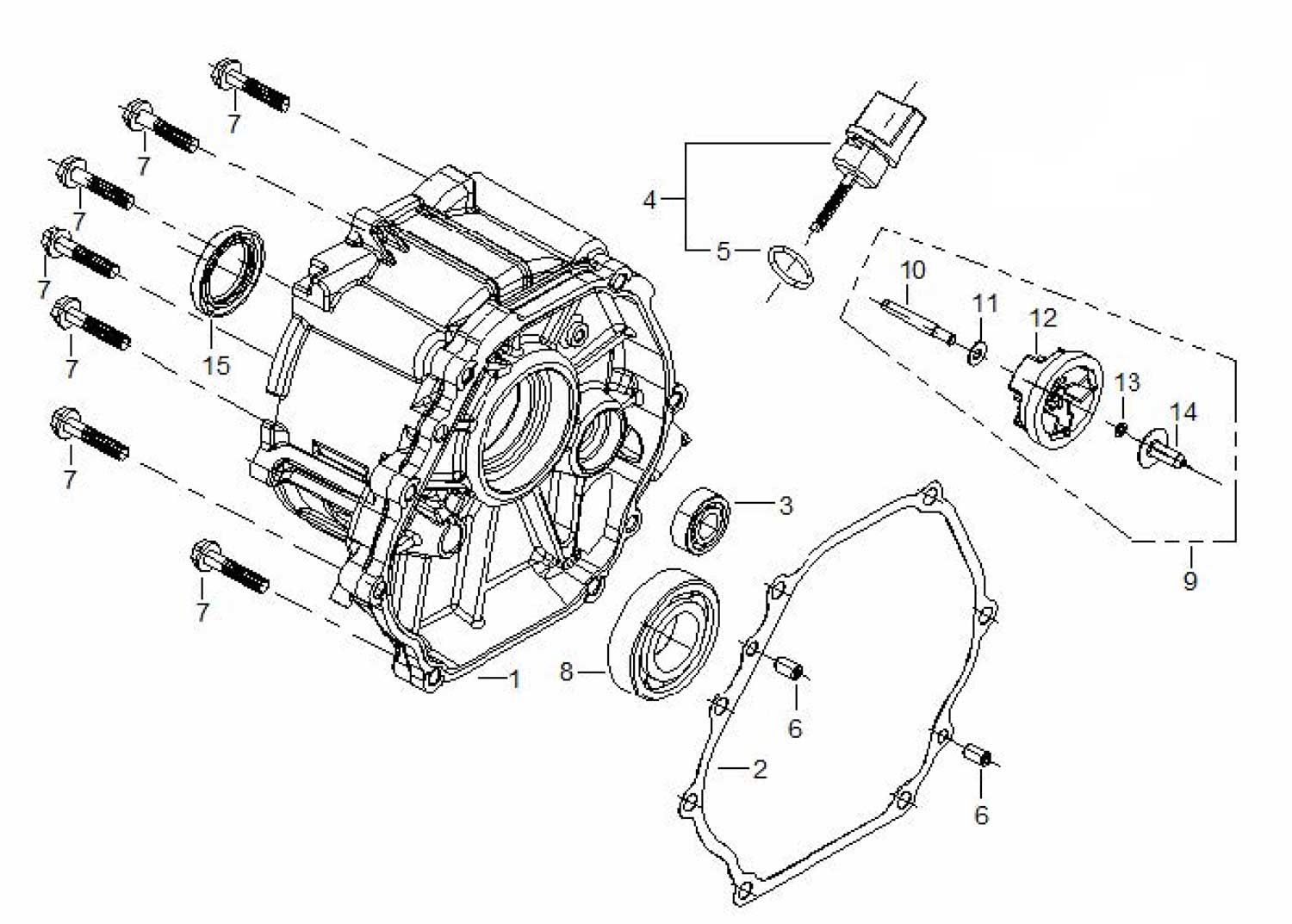 Fubag BS 6600 DA ES (838 758) Крышка картера