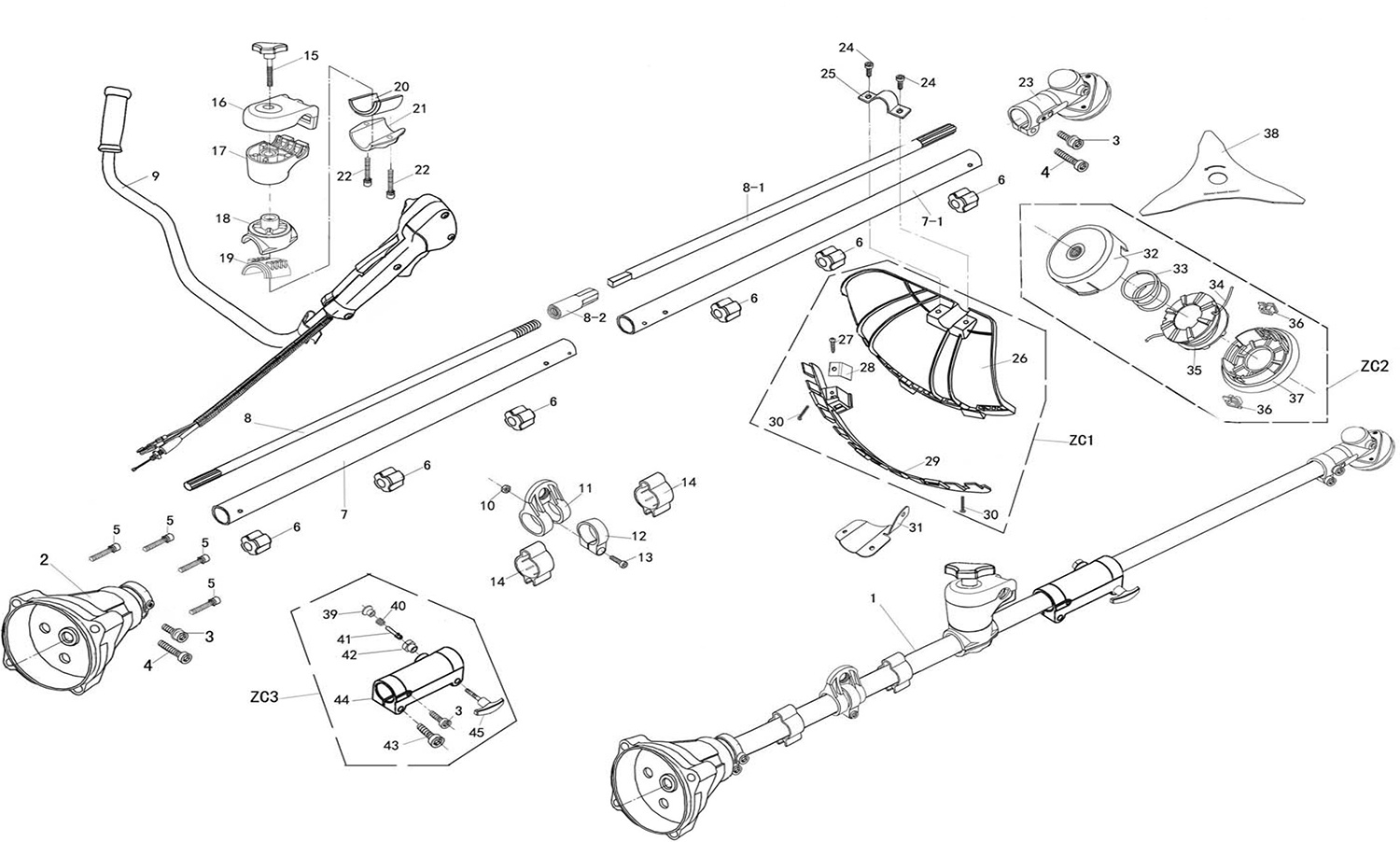 Fubag FPT 33R (38709) Штанга, редуктор