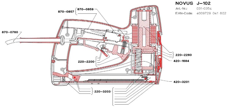 Электрический степлер Novus J-102