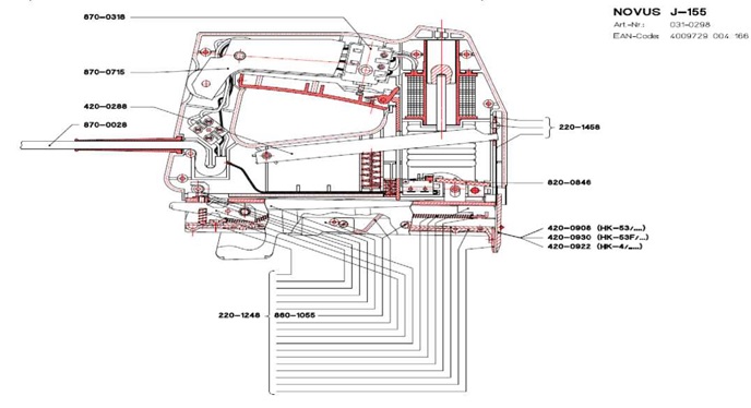 Электрический степлер Novus J-155