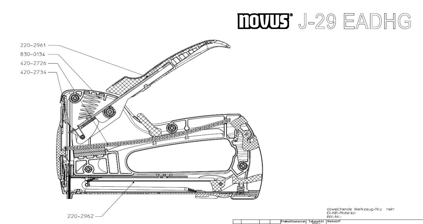 Механический степлер Novus J-29